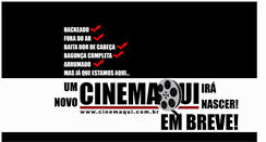 Desktop Screenshot of cinemaqui.com.br